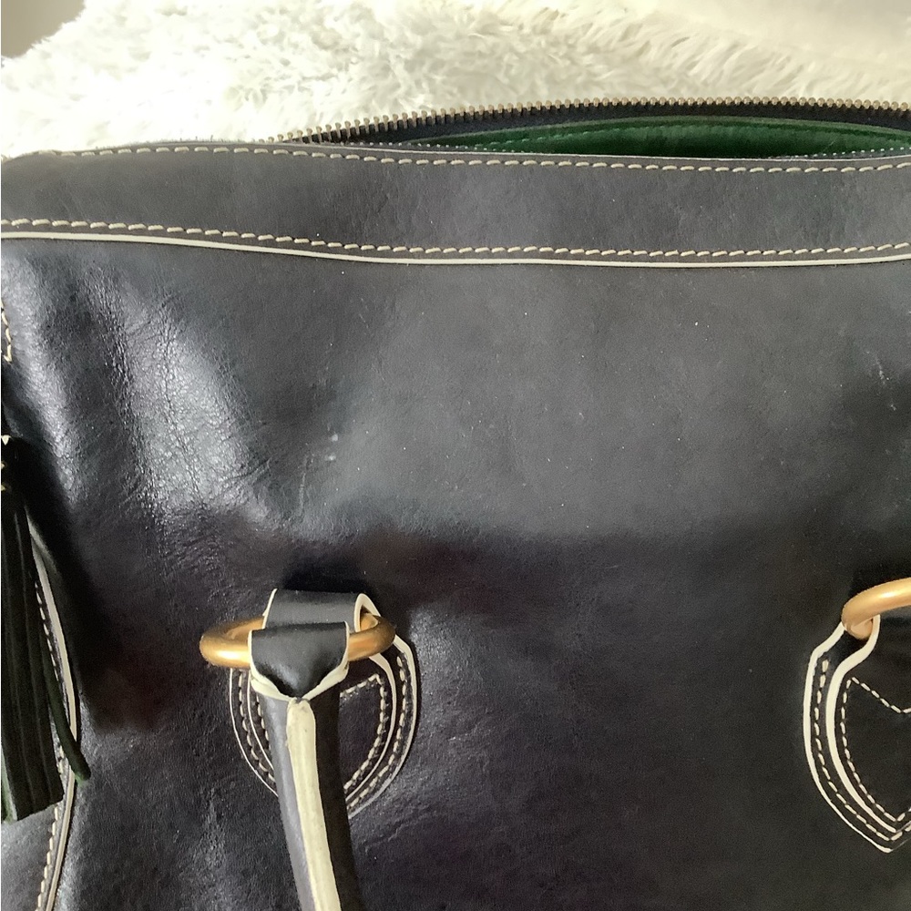 Dooney and Bourke black satchel in smooth leather - Picture 5 of 11